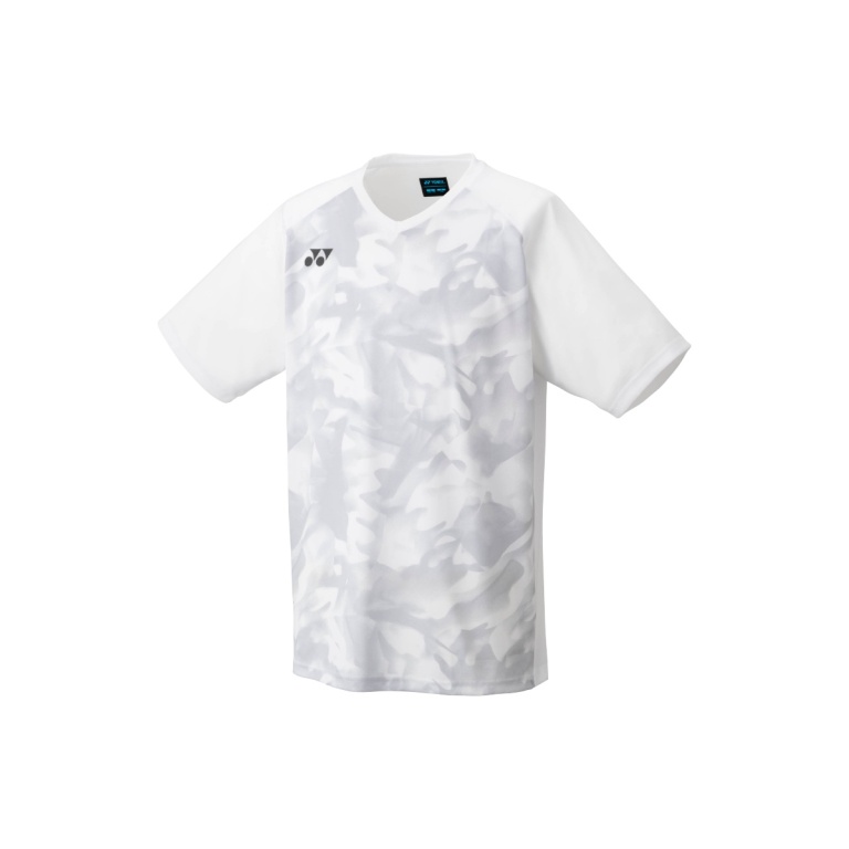 Koszulka sportowa Yonex z okrągłym dekoltem Club Team 2024 biała dla chłopców